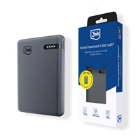 3mk Pocket Powerbank 5,000mAh 12W USB 1C Grey pro Universal