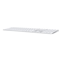Apple Magic Keyboard (2024) w Touch ID and Numeric Keypad - Czech - White Keys