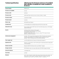 HPE PL DL320g11 4510 (2.4/12C) 2x32G (p64706) 2x480G (P40497) MR408i-o 8SFF 2x1000W 2x1Gb Smart Choice