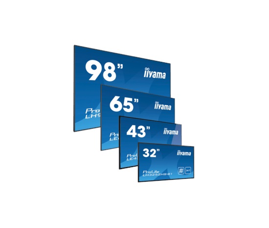 iiyama ProLite LH8665UHSB-B1, 4K, USB, RS232, Ethernet, Wi-Fi, Android, kit (RS232), black