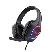 TRUST Herní sluchátka GXT 416 ZIROX, LED, USB, 3.5mm Jack, černá