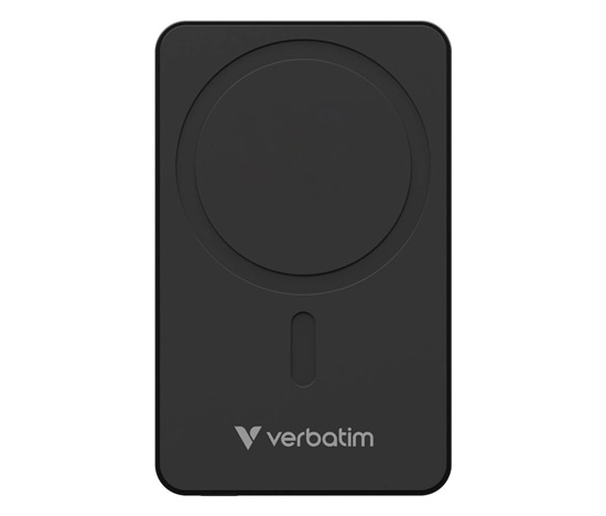 VERBATIM Powerbanka Charge 'n' Go Essentials, Magnetická, 10000 mAh, USB-C, Černá