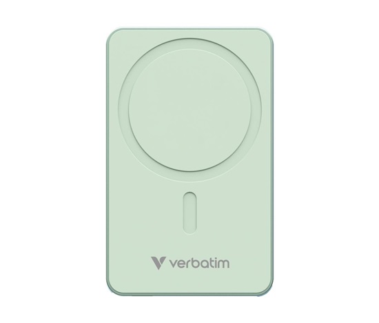 VERBATIM Powerbanka Charge 'n' Go Essentials, Magnetická, 10000 mAh, USB-C, Zelená