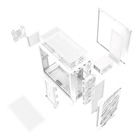 ADATA XPG case STARKER AIR BTF Mid-Tower, bez zdroje, 4x 120mm ARGB, Bílá