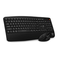 CONNECT IT Set Klávesnice+myš FOR HEALTH Combo, bezdrátová, černá