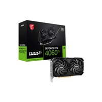 BAZAR - MSI VGA NVIDIA GeForce RTX 4060 Ti VENTUS 2X BLACK 8G OC, 8G GDDR6, 3xDP, 1xHDMI - Po opravě (Bez příšlušenství)