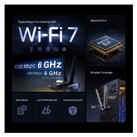 TP-Link Archer TBE552E WiFi7 PCIe adapter (BE9300,2,4GHz/5GHz/6GHz,Bluetooth5.4)