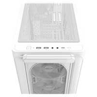 BAZAR ASUS case A23 PLUS TG ARGB, Mini Tower, průhledná bočnice, 4x120mm ARGB Fan, bílá (POŠKOZENÝ OBAL)
