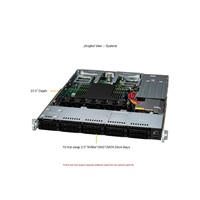 GOLD SUPERMICRO CloudDC A+ Server, 1U,1x9454P,384GB,2x960GBM.2,2ports10GNIC