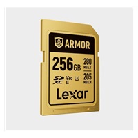 Lexar SDXC ARMOR Gold UHS-II U3, Stainless Steel, IP68 R280/W210 (V60) 256GB