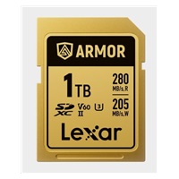 Lexar SDXC ARMOR Gold UHS-II U3, Stainless Steel, IP68 R280/W210 (V60) 1TB
