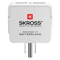 SKROSS cestovní adaptér USA USB pro použití ve Spojených státech, typ B