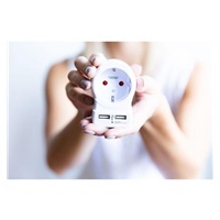 SKROSS cestovní adaptér USA USB pro použití ve Spojených státech, typ B