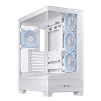 ASUS case A31 PLUS TG ARGB, Mid Tower, Průhledná bočnice, 4x120mm ARGB Fan, ARGB Hub, bílá