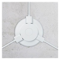 Solight výsuvná nabíječka USB A+C 24W PD, bílá