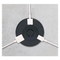 Solight výsuvná nabíječka USB A+C 24W PD, černá