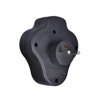 Solight rozbočka, 3 x 10A, černá, vypínač