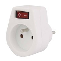 Konnoc DX-FZBK-01/01A rozbočka 1x zásuvka s vypínačem
