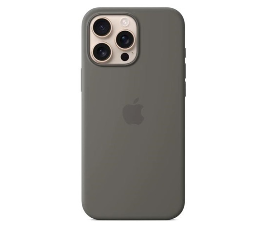 APPLE iPhone 16 Pro Max Silicone Case with MagSafe - Stone Grey
