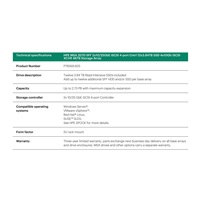 HPE MSA 2070 SFF 2x10/25GbE iSCSI 4-port Cntrl 12x3.84TB SSD 4x10Gb iSCSI XCVR 46TB Storage Array