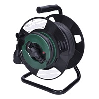 Solight prodlužovací přívod na bubnu, 1 zásuvka, venkovní, 25m gumový kabel, 3x 1,5mm2, IP44