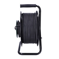 Solight prodlužovací přívod na bubnu, 1 zásuvka, venkovní, 50m gumový kabel, 3x 1,5mm2, IP44