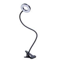 Solight LED stmívatelná stolní lampička s klipem, 300lm, nastavitelná teplota světla, USB