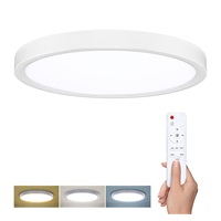Solight LED osvětlení s dálkovým ovladačem Estela White, 36W, 2700lm, 30cm, změna chromatičnosti, stmívatelné
