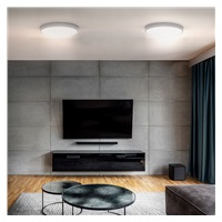 Solight LED osvětlení s dálkovým ovladačem Estela White, 36W, 2700lm, 30cm, změna chromatičnosti, stmívatelné