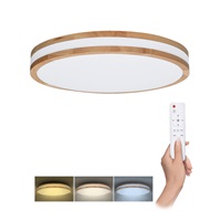 Solight LED osvětlení s dálkovým ovladačem Woody, 48W, 3360lm, 38cm, změna chromatičnosti, stmívatelné