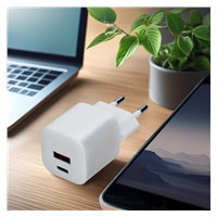Solight USB-C + USB-A fast charger GaN 20W PD