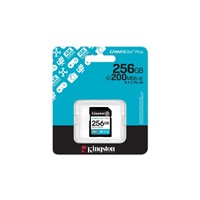 Kingston SDXC karta 256GB Canvas Go! Plus, R:200/W:160MB/s, Class 10, UHS-I, U3, V30