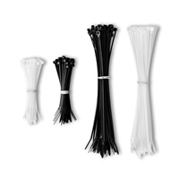 CONNECT IT Stahovací pásky na kabely ZipTie, Černá/Bílá