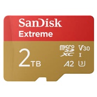 SanDisk micro SDXC karta 2TB Extreme (240 MB/s A2 UHS-I U3 V30) + adaptér