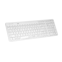 A4tech FStyler FBK27C AS, bezdrátová Dual mode Bluetooth+2,4G klávesnice, CZ, bílá