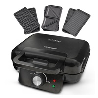 Rohnson R-2635 MultiBites sendvičovač, 1000 W, nepřilnavý povrch, regulace teploty, černá