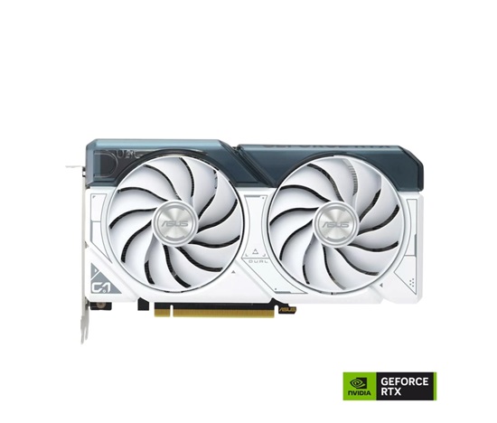 BAZAR ASUS VGA NVIDIA GeForce RTX 4060 DUAL OC EVO 8G WHITE, 8G GDDR6, 3xDP, 1xHDMI (POŠKOZENÝ OBAL)