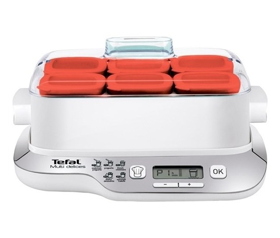 Tefal YG660 jogurtovač, 600 W, 6 nádob, bílá