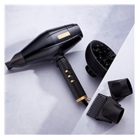 BaByliss FXBDB1E Pro 4Artists fén na vlasy, 2200 W, 3 teploty, 2 rychlosti, iontový generátor, černá