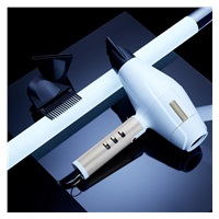 BaByliss FXBDW1E Pro 4Artists fén na vlasy, 2200 W, 3 teploty, 2 rychlosti, iontový generátor, bílá