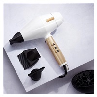 BaByliss FXBDW1E Pro 4Artists fén na vlasy, 2200 W, 3 teploty, 2 rychlosti, iontový generátor, bílá