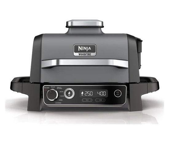 Ninja OG701DE elektrický gril, horkovzdušná fritéza a udírna, 2400W, 7 programů, černá