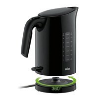 Braun WK 3100 BK PurEase rychlovarná konvice, 2200 W, otočná základna, 1.7 l, automatické vypnutí, černá