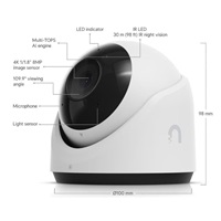 UBNT UVC-G6-Turret, UniFi Video Camera G6 Turret Ultra bílá