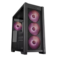 BAZAR - ASUS case TUF GAMING CASE (GT302) TG, Mid Tower, 4x 140mm ARGB Fan, černá - Poškozený obal (Komplet)