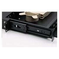 Rozvaděč, 19", optický, 1U, 24× SC simlex nebo 24× LC duplex, výsuvný, černý