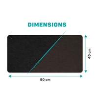 CONNECT IT Podložka pod klávesnici a myš DoubleColor Pad, 900x400, Černá / Tmavě hnědá