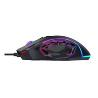 C-TECH Herní myš Akali, 12800 DPI, RGB podsvícení, USB, Černá