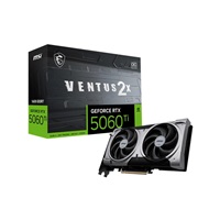 MSI VGA NVIDIA GeForce RTX 5060 Ti 16G VENTUS 2X OC PLUS, RTX 5060 Ti, 16GB GDDR7, 3xDP, 1xHDMI