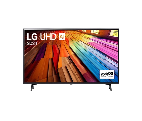 LG UT81 43" TV, 4K Ultra HD, webOS, Direct LED, HDR, ThinQ, WiFi, Bluetooth